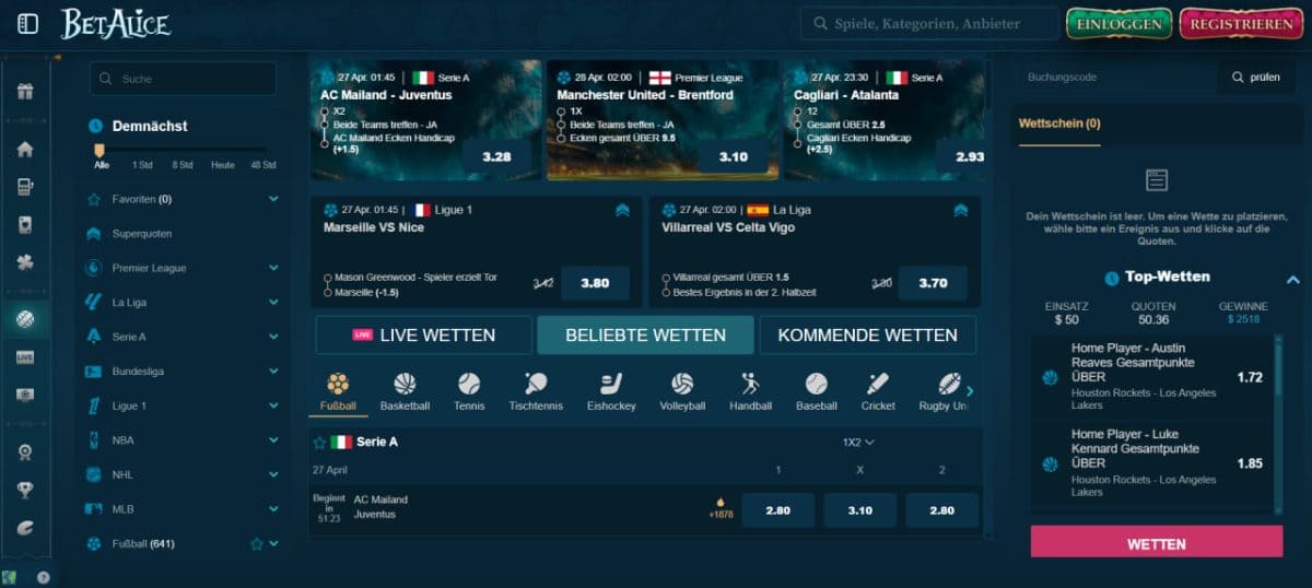 BetAlice Casino: Wunderland-Welt mit 10.500+ Slots image 5